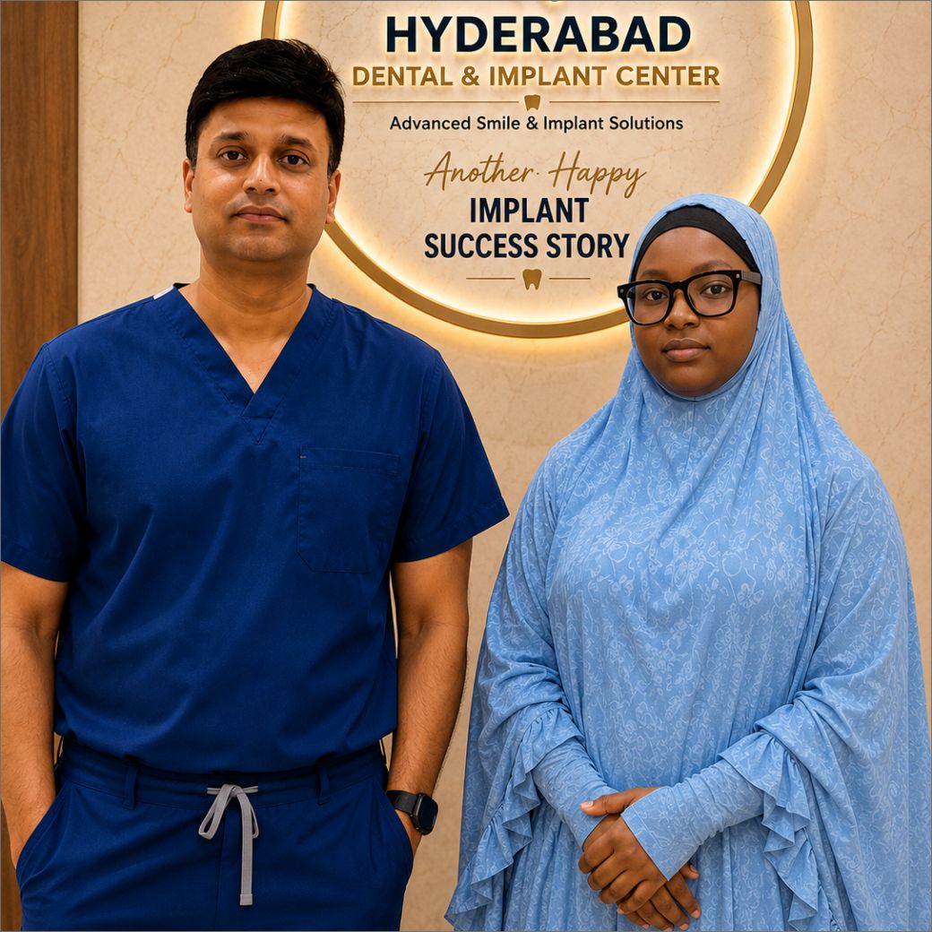 Happy patient at Hyderabad Dental Hospital & Implant Centre, Himayatnagar — photo 1