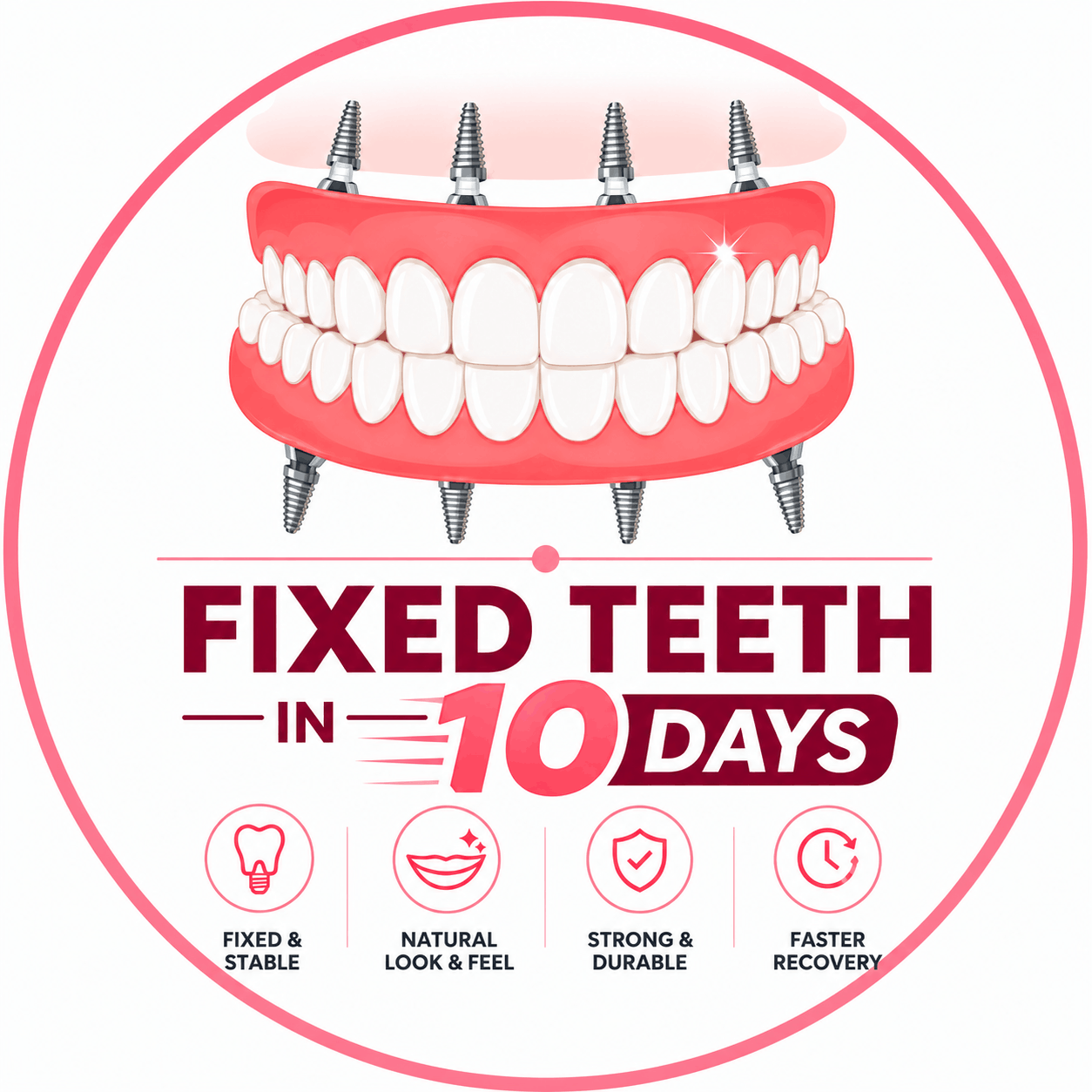 Fixed Teeth in 10 Days