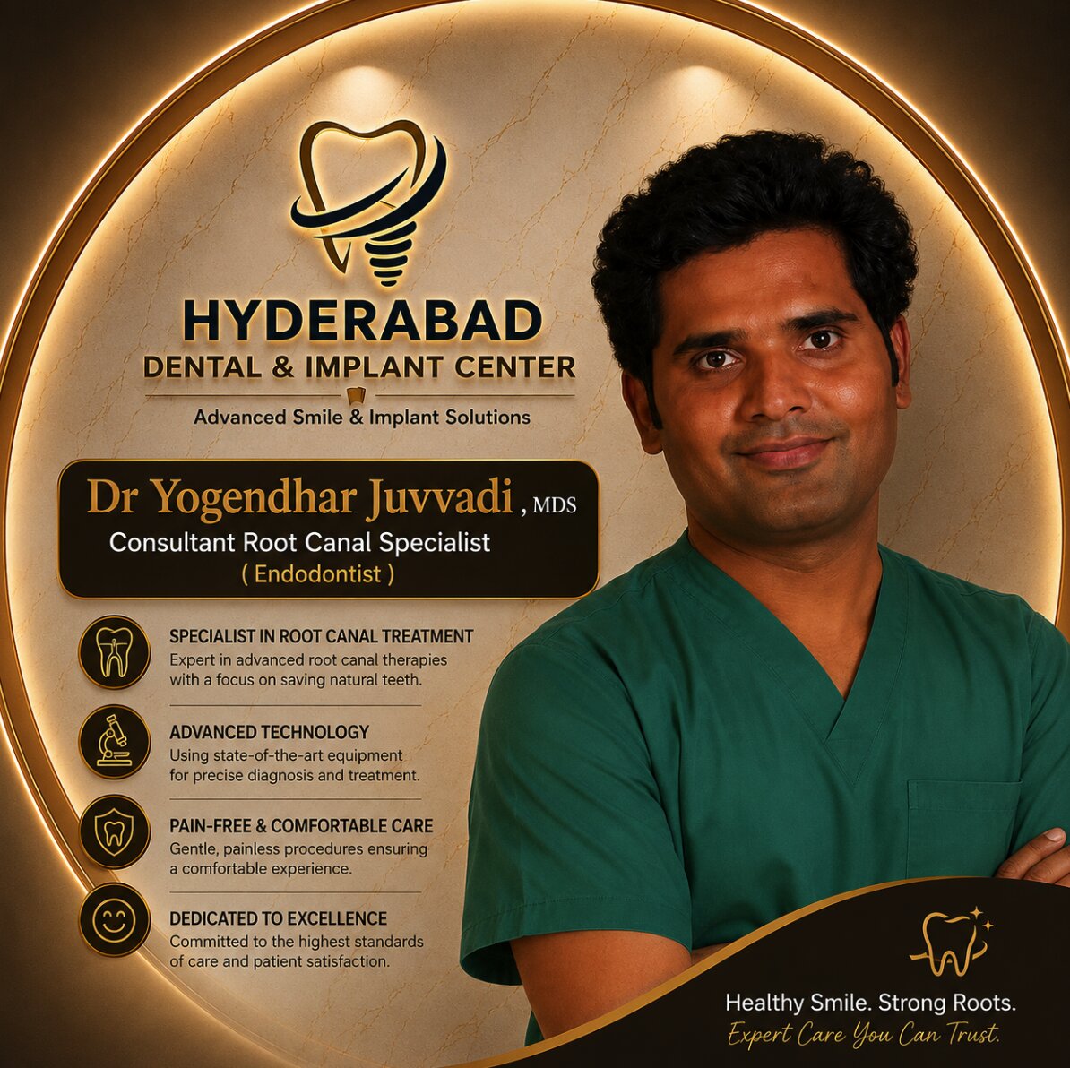 Dr. Yogendhar Juvvadi — Endodontist (Root Canal Specialist)
