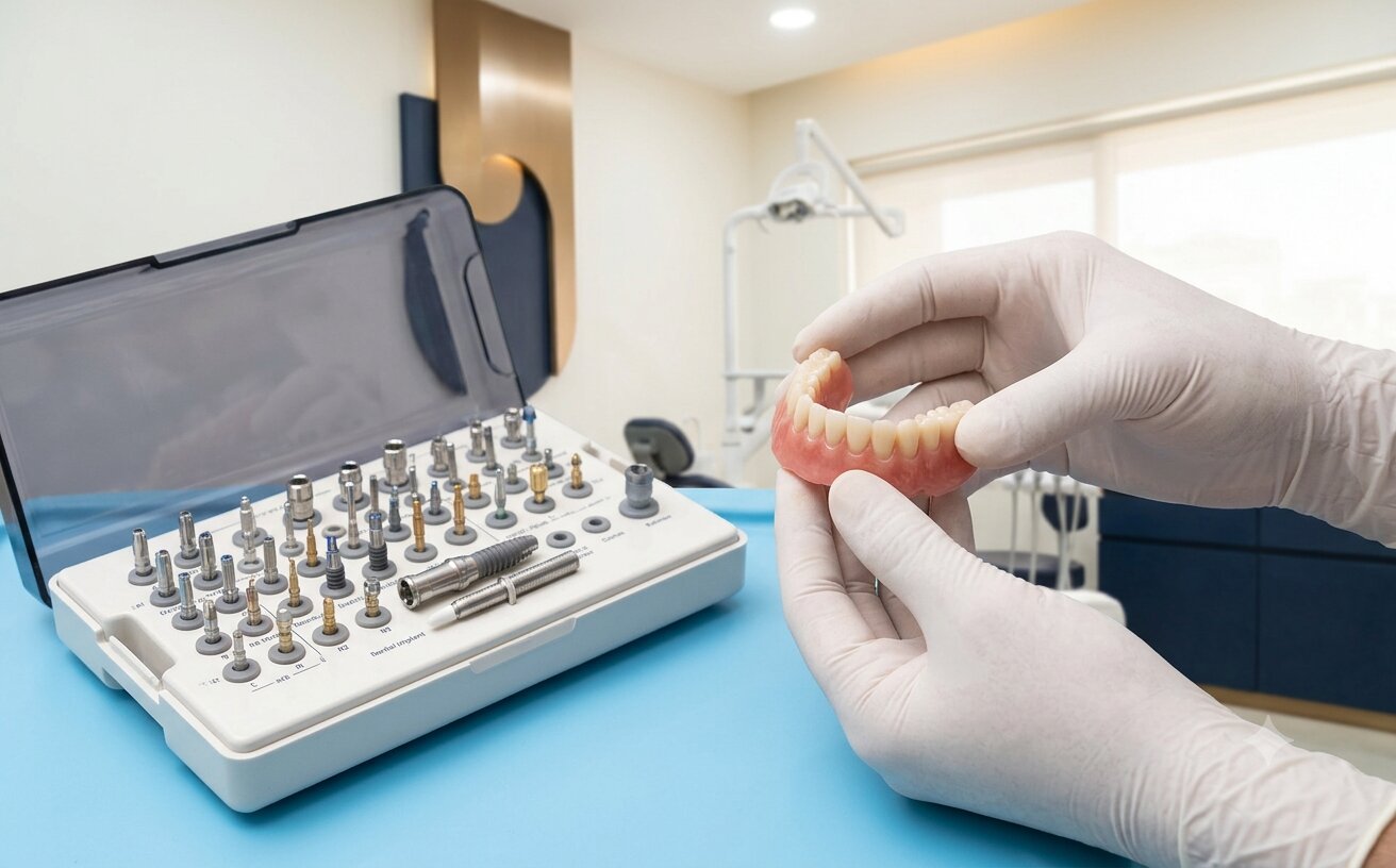 Full Set of Fixed Teeth with Dental Implants (All-on-6 / All-on-8) in Hyderabad