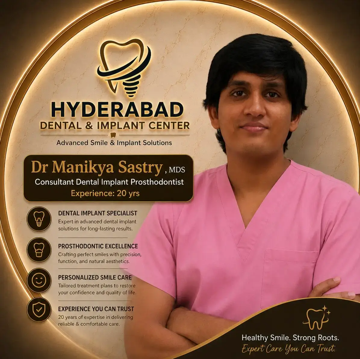 Dr. Manikya Sastry — Implant Prosthodontist
