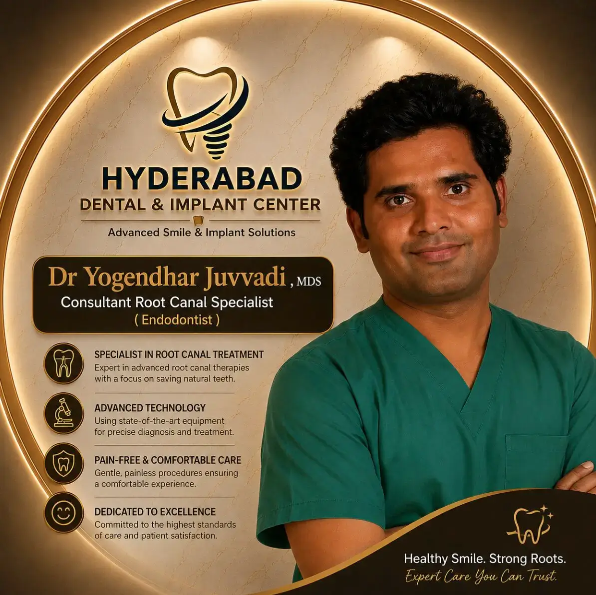 Dr. Yogendhar Juvvadi — Endodontist (Root Canal Specialist)