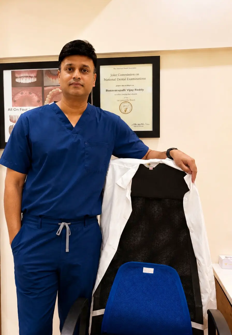 Dr. B. Vijay Reddy, MDS, NBDE (USA), Director and lead implantologist